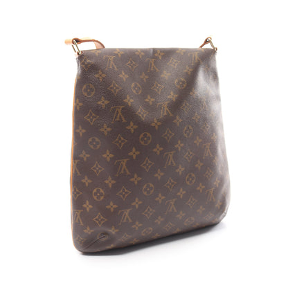 ミュゼット モノグラム ショルダーバッグ PVC レザー ブラウン ルイヴィトン バッグ LOUIS VUITTON