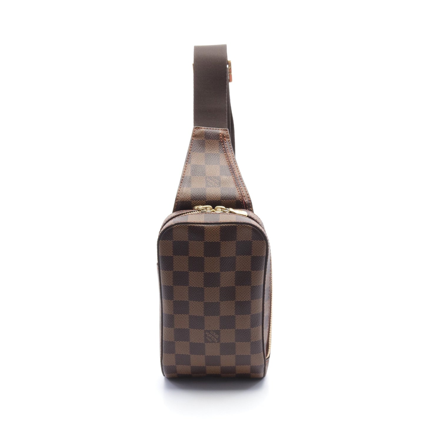 ジェロニモス ダミエエベヌ ボディバッグ PVC ブラウン ルイヴィトン バッグ LOUIS VUITTON