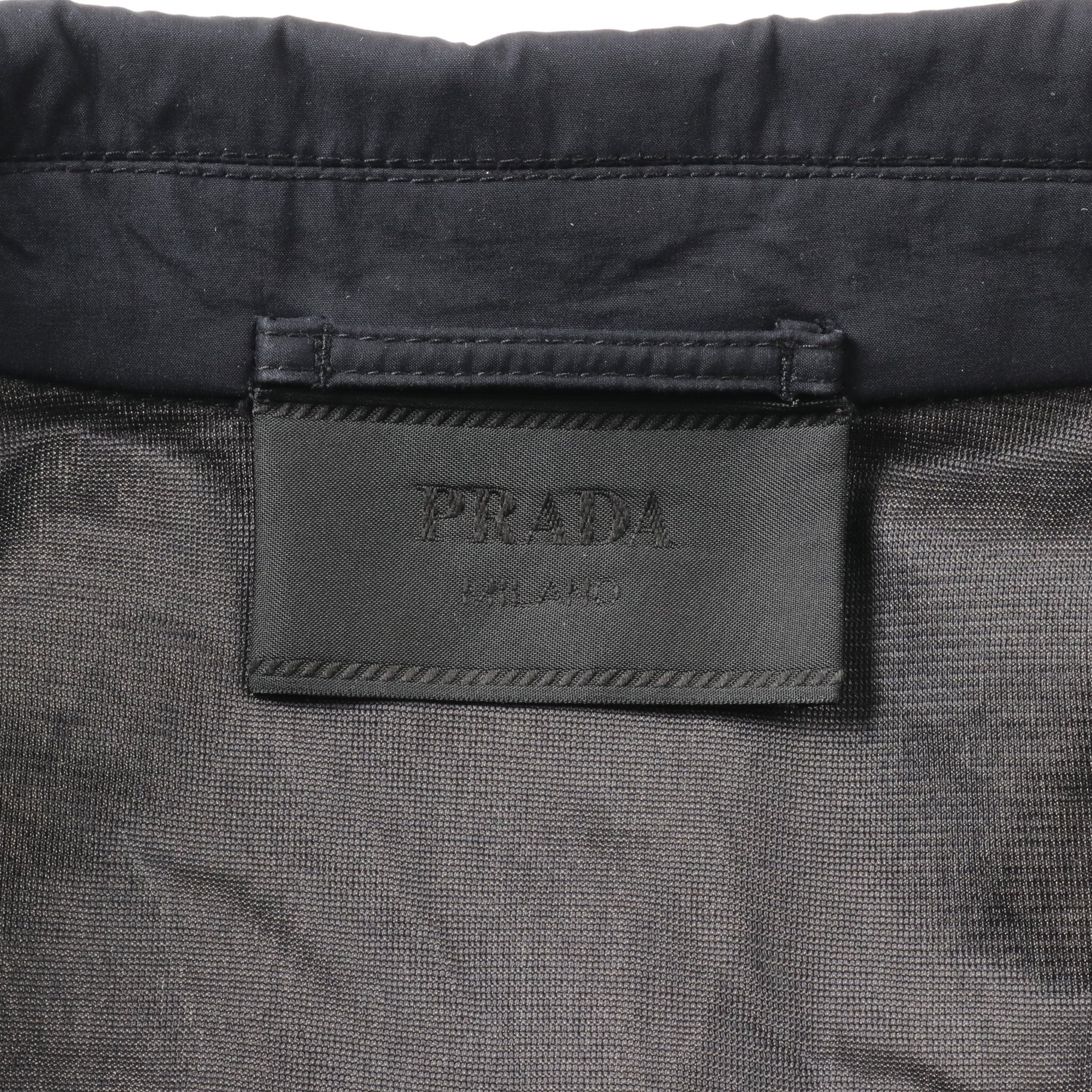 コート ブラック プラダ アウター PRADA