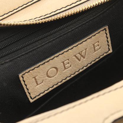 ハンドバッグ トートバッグ レザー ベージュ パスケース付き 2WAY ロエベ バッグ LOEWE