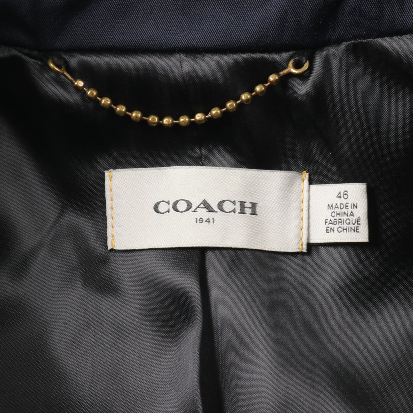 コート ダークネイビー ブラック コーチ アウター COACH