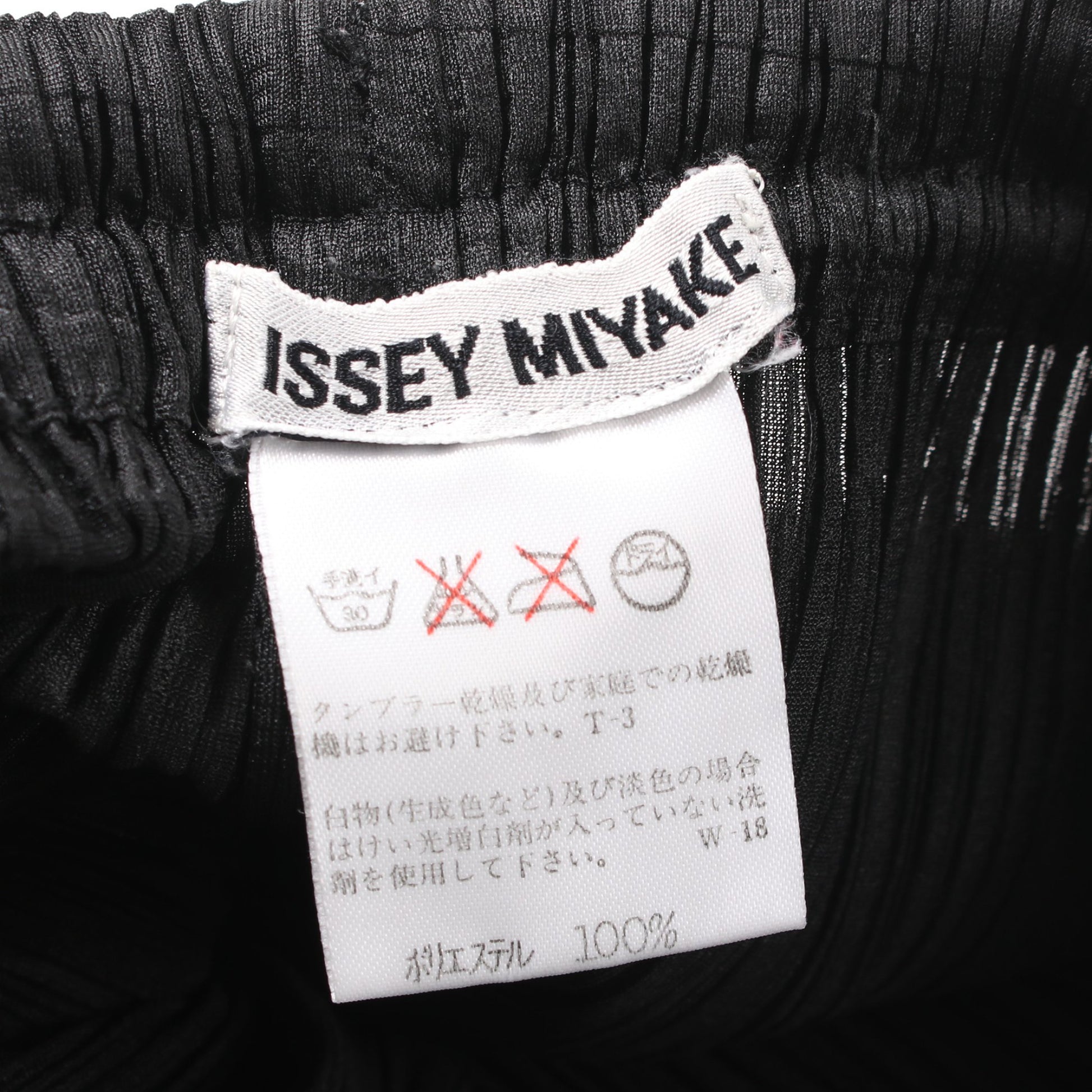 プリーツ イージーパンツ ブラック イッセイミヤケ ボトムス ISSEY MIYAKE