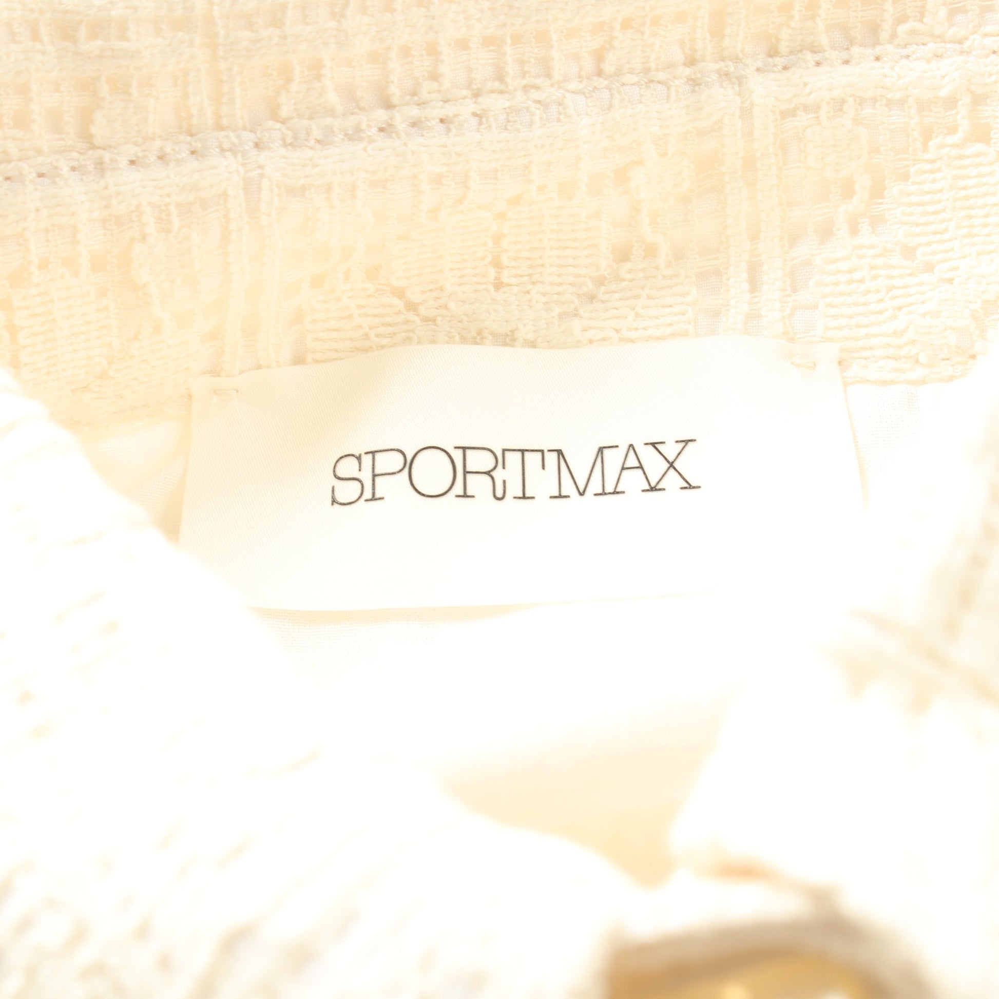 シャツ ブラウス レース コットン アイボリー スポーツマックス トップス SPORTMAX