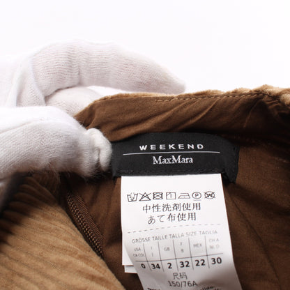 PANCONE ワンピース コットン コーデュロイ ブラウン マックスマーラウィークエンド ワンピース Max Mara Weekend