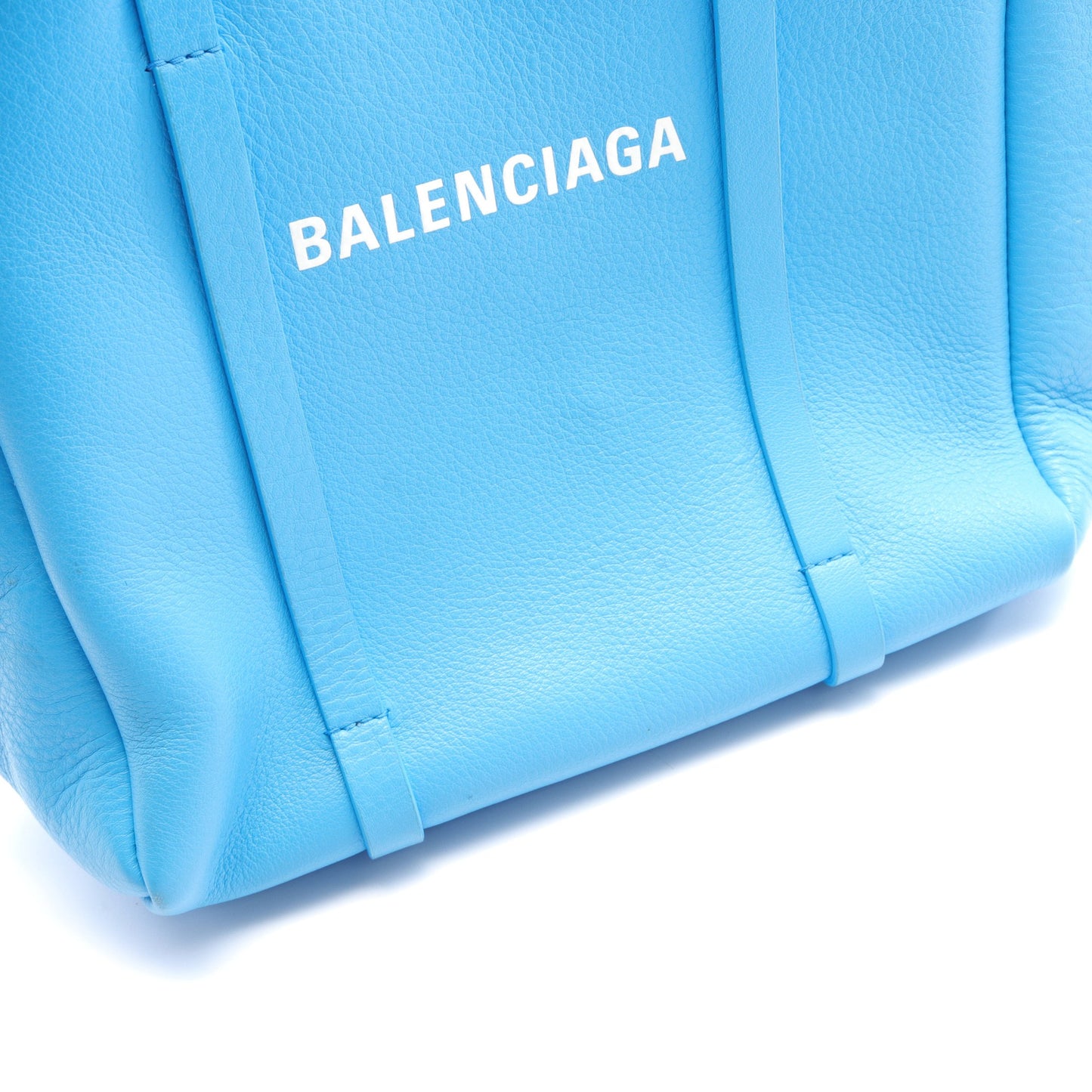 エブリデイ トート XS ハンドバッグ トートバッグ レザー ライトブルー 2WAY バレンシアガ バッグ BALENCIAGA