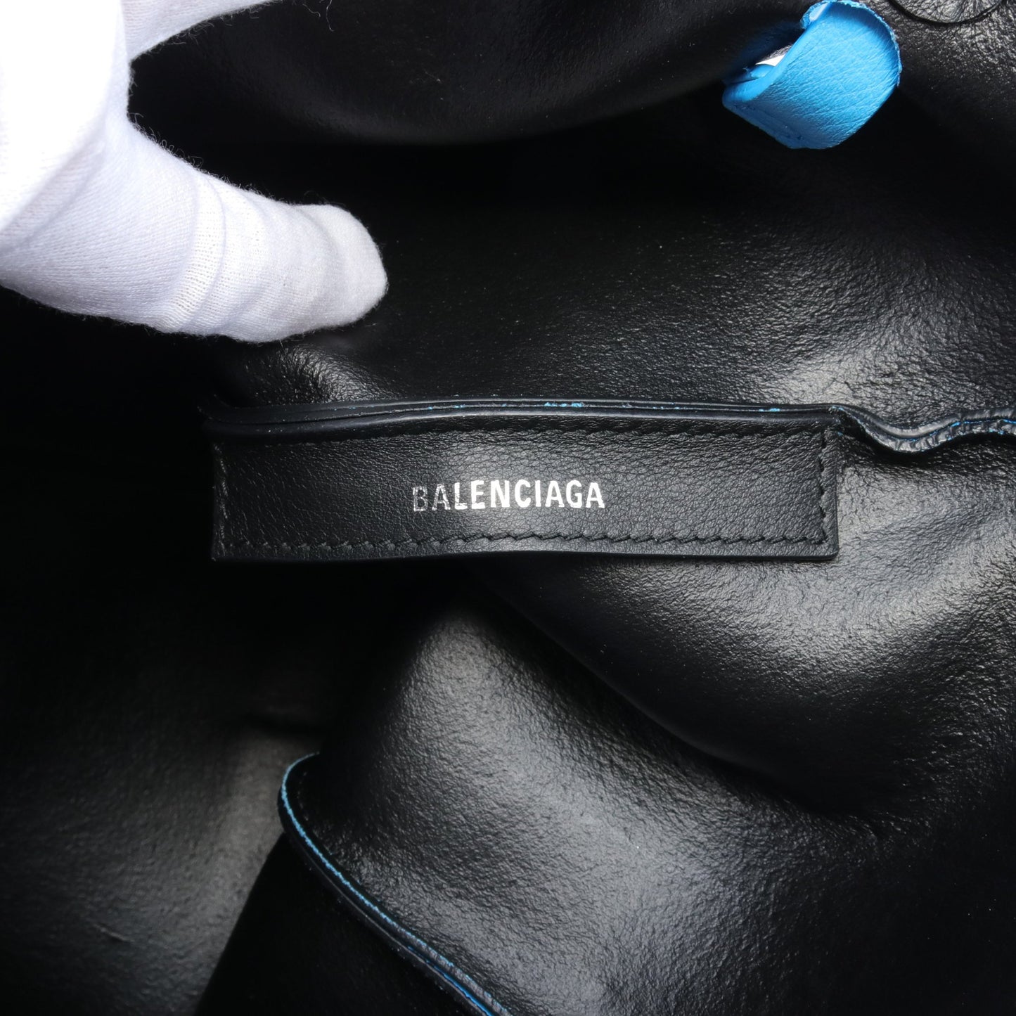 エブリデイ トート XS ハンドバッグ トートバッグ レザー ライトブルー 2WAY バレンシアガ バッグ BALENCIAGA