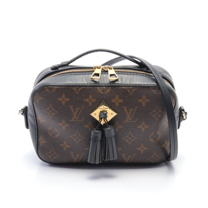 サントンジュ モノグラム ノワール ショルダーバッグ PVC レザー ブラウン ブラック 2WAY ルイヴィトン バッグ LOUIS VUITTON