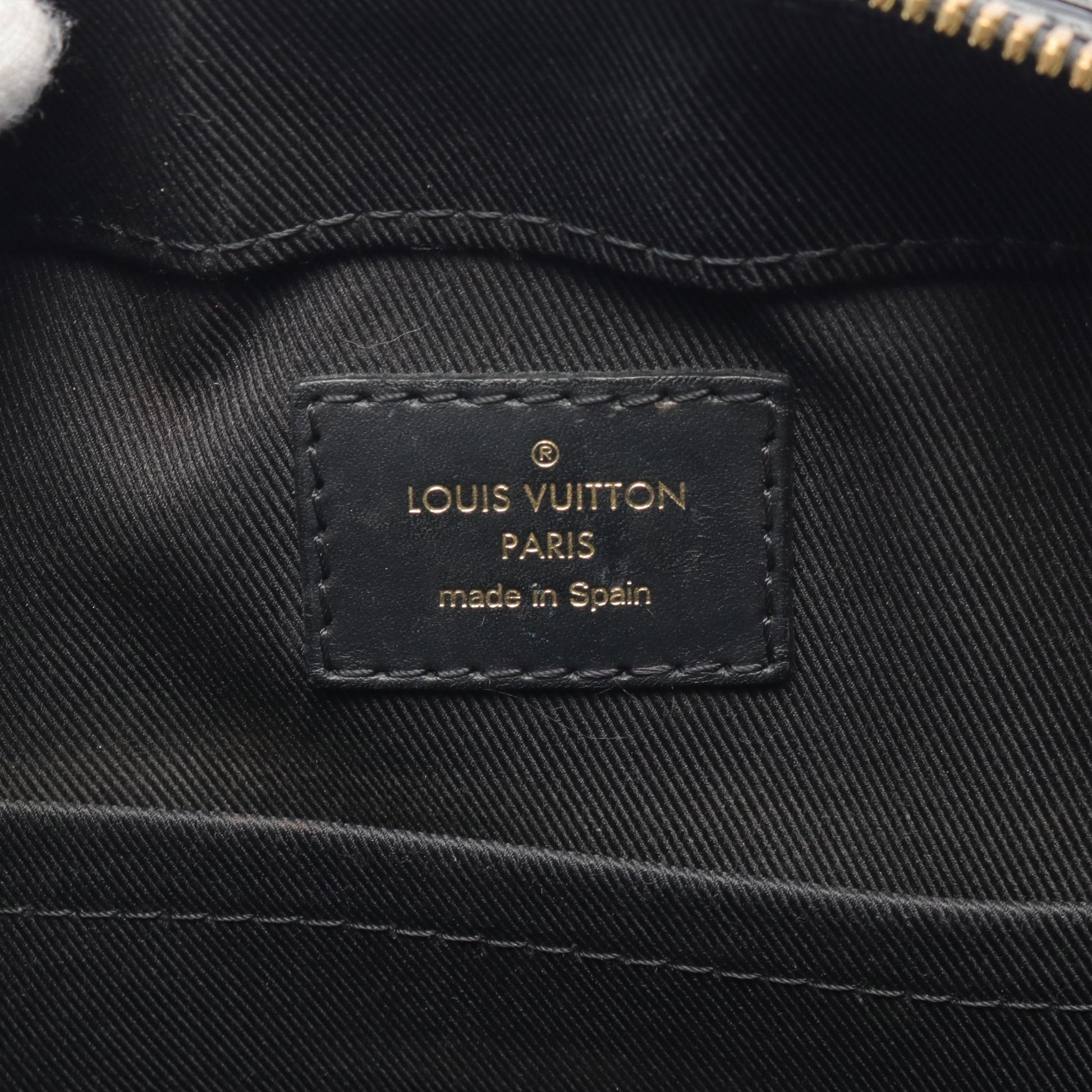 サントンジュ モノグラム ノワール ショルダーバッグ PVC レザー ブラウン ブラック 2WAY ルイヴィトン バッグ LOUIS VUITTON