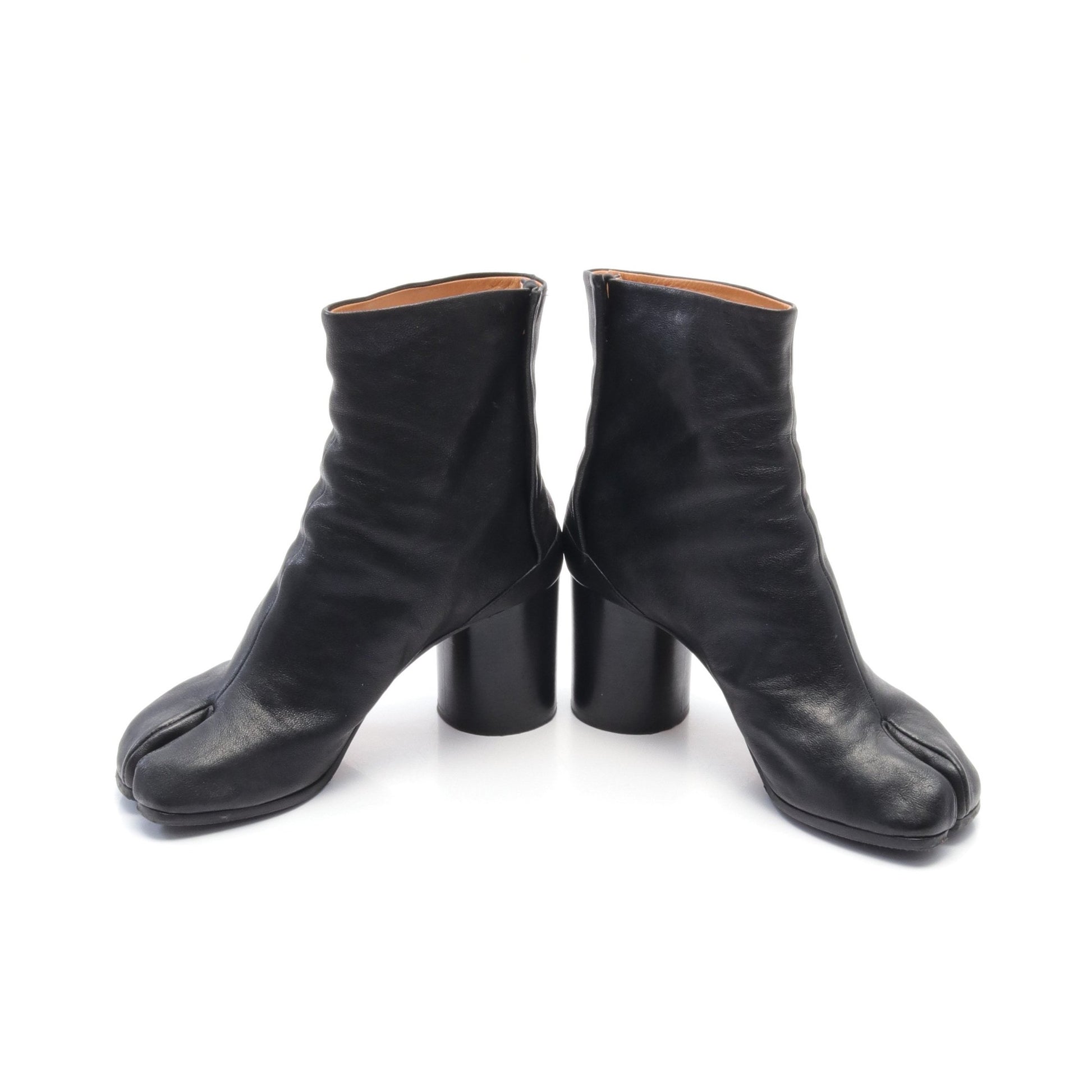 TABI BOOTS タビ ショート ブーツ レザー ブラック メゾンマルジェラ22 シューズ Maison Margiela 22