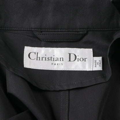 トレンチケープ ポンチョ コットン ブラック クリスチャンディオール アウター Christian Dior