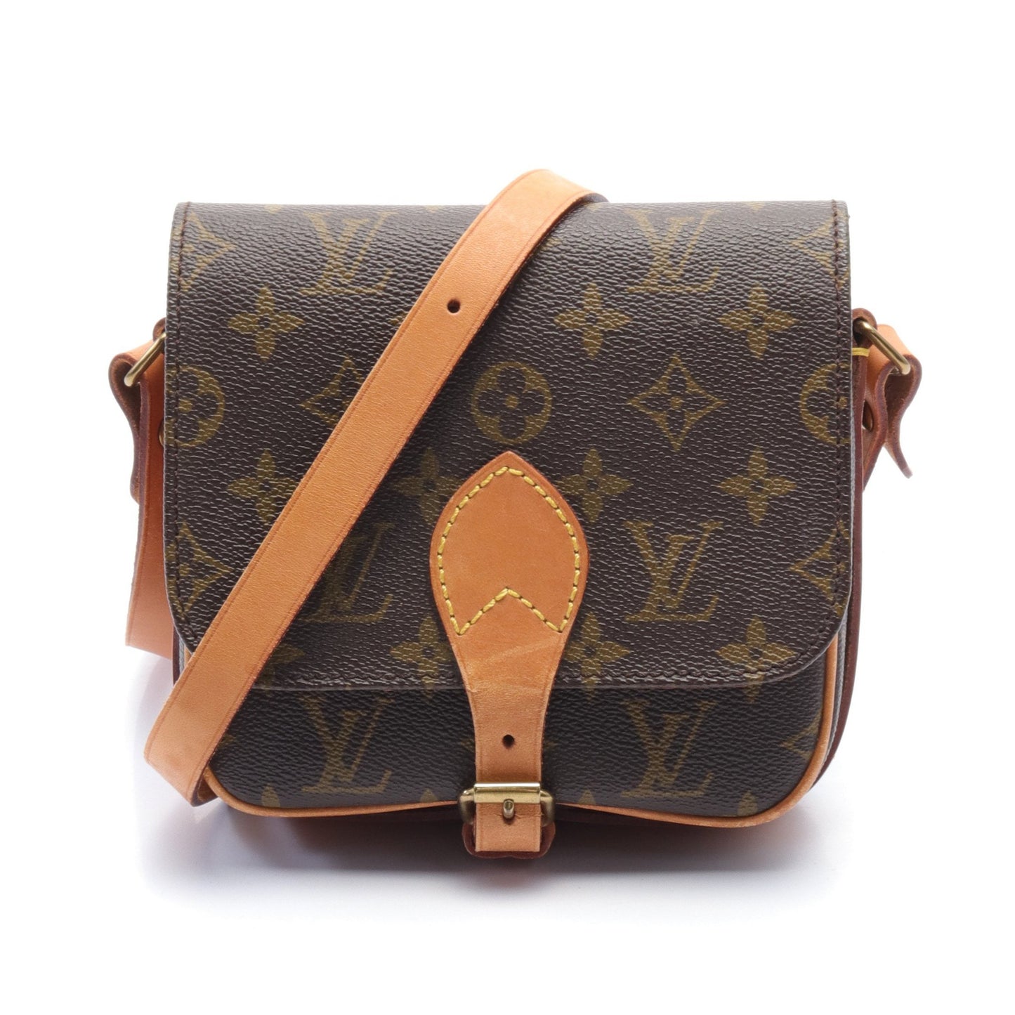 カルトシエールPM モノグラム ショルダーバッグ PVC レザー ブラウン ルイヴィトン バッグ LOUIS VUITTON