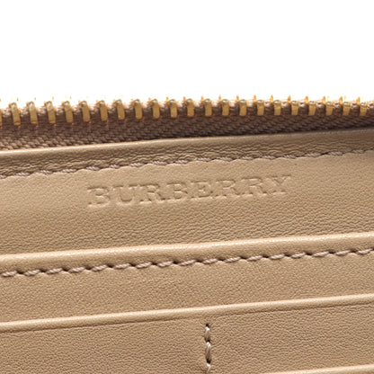 ラウンドファスナー長財布 チェック PVC レザー ベージュ マルチカラー バーバリー 財布・小物 BURBERRY