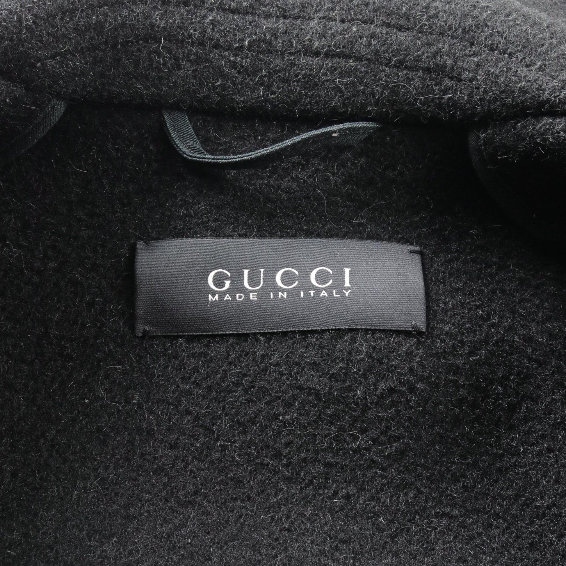 バンブートグル ダッフルコート ウール ブラック グッチ アウター GUCCI