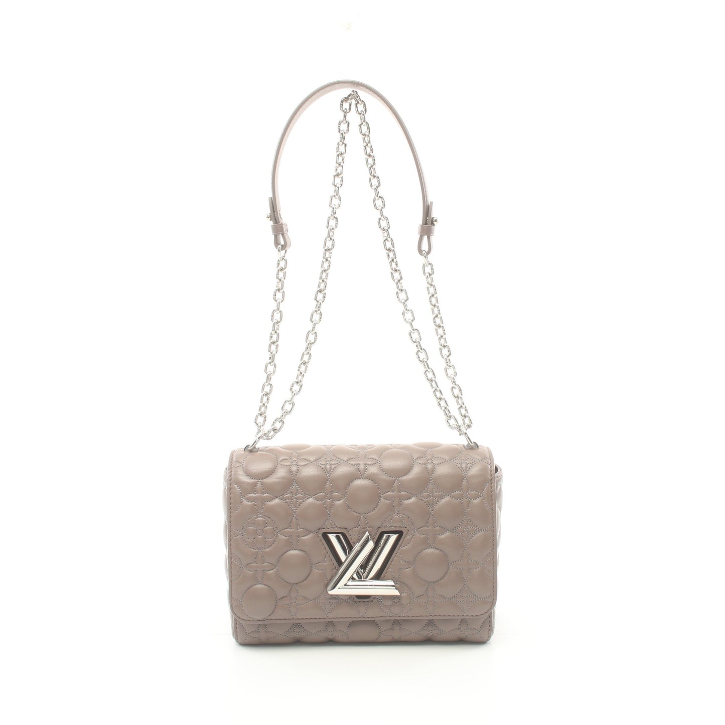 ツイストMM フラワーマルタージュ チェーンショルダーバッグ レザー ダスティピンク ルイヴィトン バッグ LOUIS VUITTON