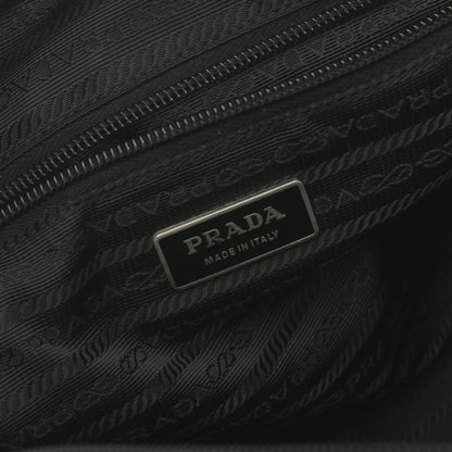 ショルダーバッグ ナイロン ブラック 三角プレート プラダ バッグ PRADA