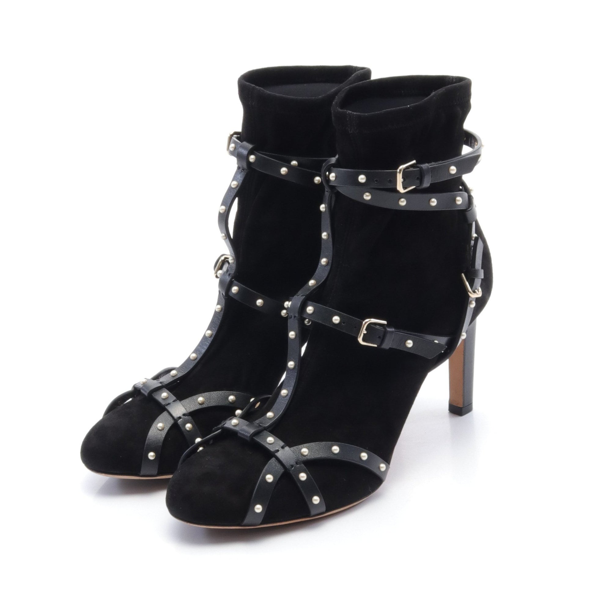 BRIANNA ブーツ レザー ファブリック ブラック ジミーチュウ シューズ JIMMY CHOO