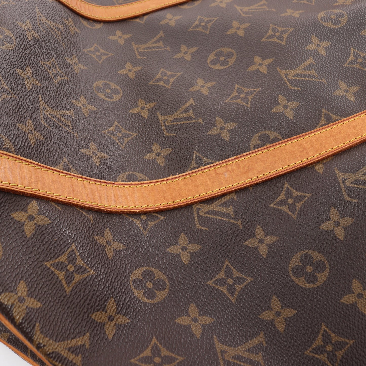 サックショッピング モノグラム ショルダーバッグ トートバッグ PVC レザー ブラウン ルイヴィトン バッグ LOUIS VUITTON