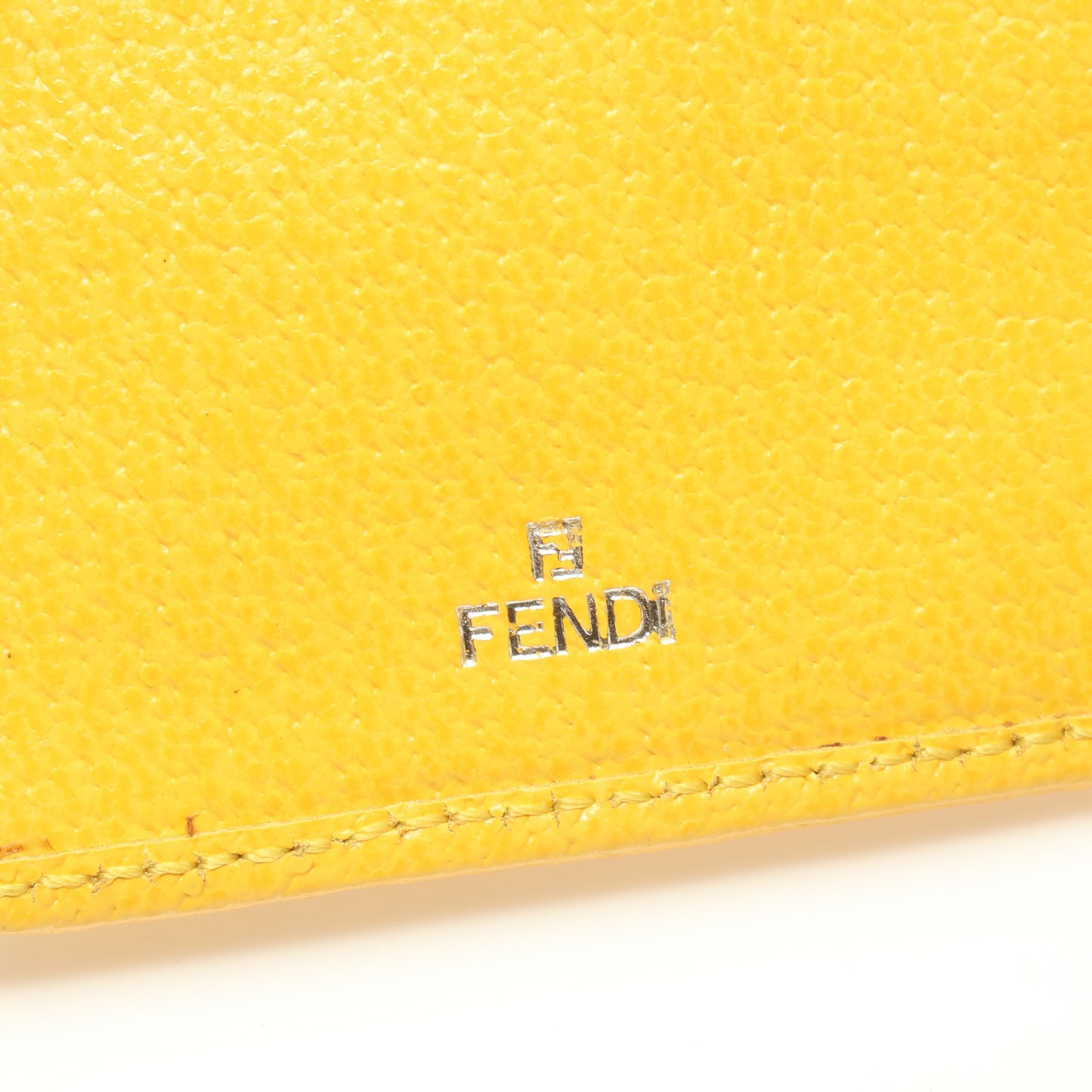 ズッカ 二つ折り長財布 ナイロン レザー イエロー フェンディ 財布・小物 FENDI