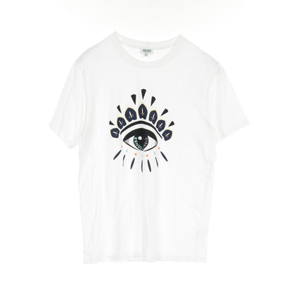 CLASSIC EYE クラシック アイ Tシャツ クルーネック コットン ホワイト マルチカラー ケンゾー トップス KENZO