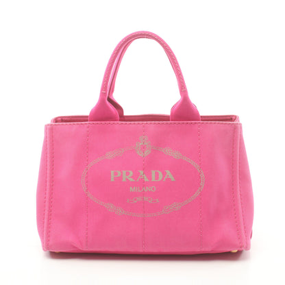 カナパ ハンドバッグ トートバッグ キャンバス ピンクパープル プラダ バッグ PRADA