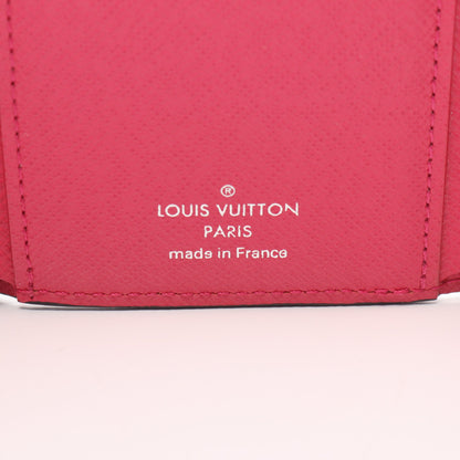 ポルトフォイユ ヴィクトリーヌ エピ 三つ折り財布 レザー ネイビー ピンク ルイヴィトン 財布・小物 LOUIS VUITTON