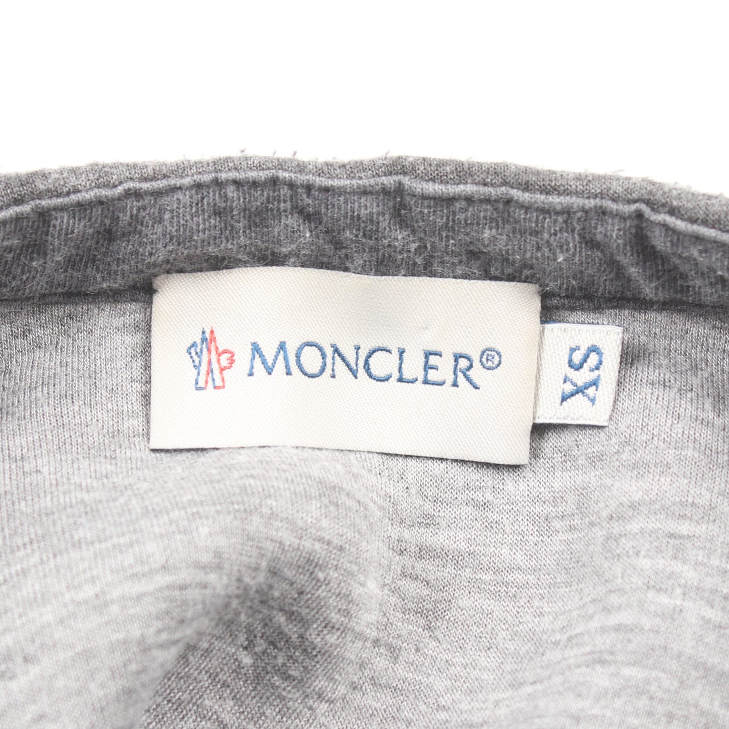 スウェットシャツ クルーネック レーヨン グレー ダウン切替 モンクレール トップス MONCLER