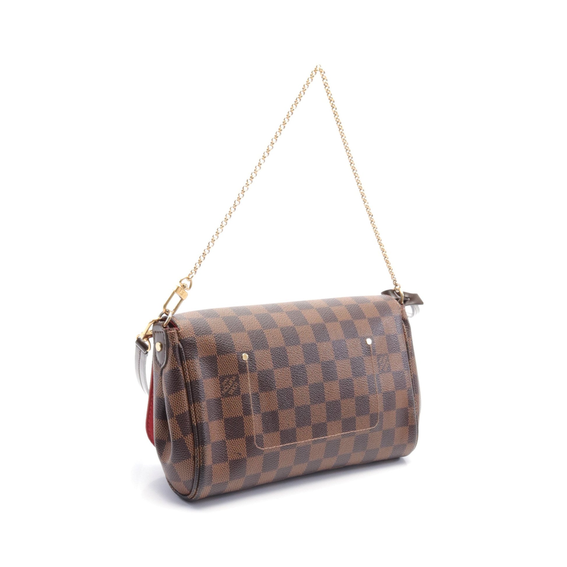 フェイボリットMM ダミエエベヌ チェーンハンドバッグ PVC レザー ブラウン ルイヴィトン バッグ LOUIS VUITTON