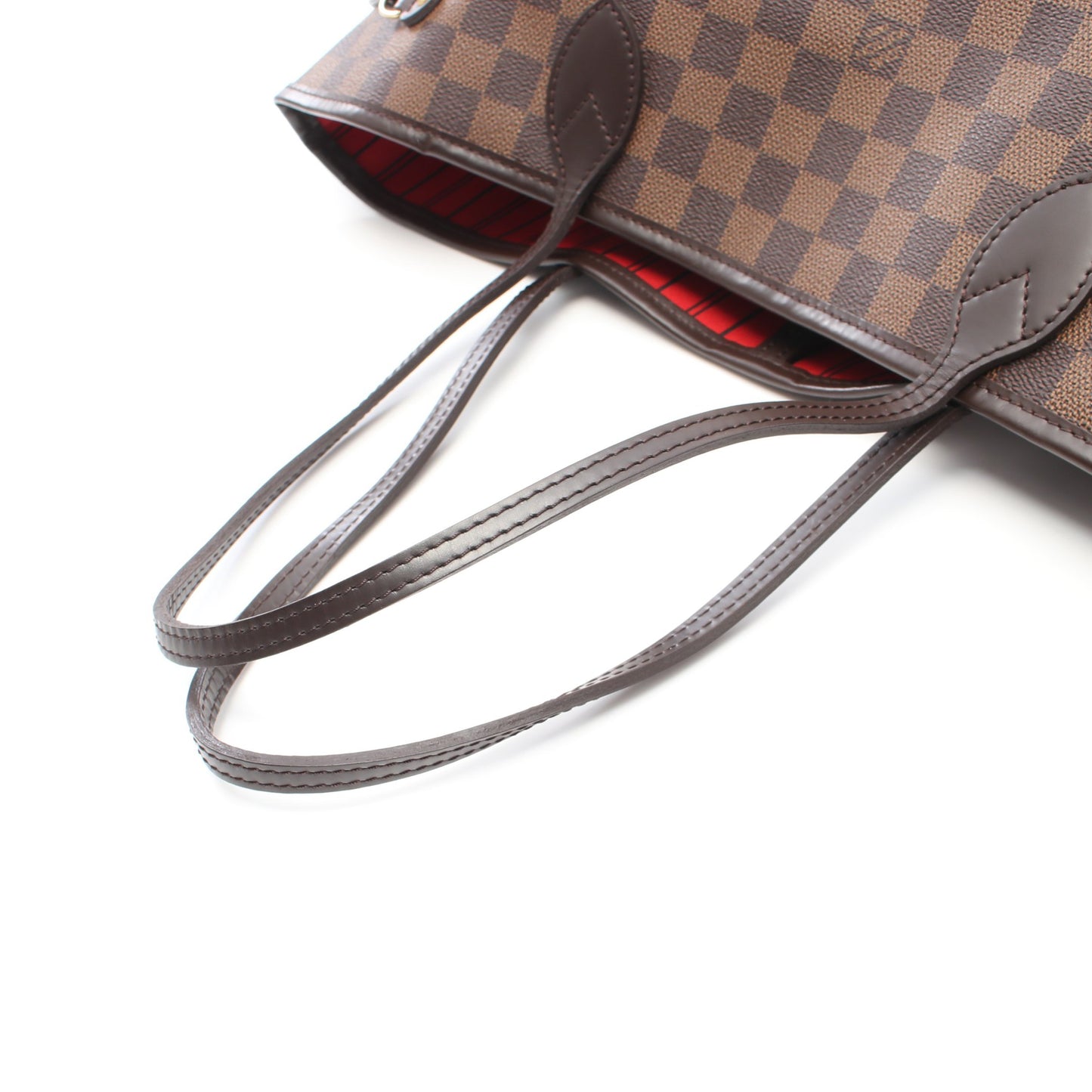 ネヴァーフルMM ダミエエベヌ ショルダーバッグ トートバッグ PVC レザー ブラウン ルイヴィトン バッグ LOUIS VUITTON