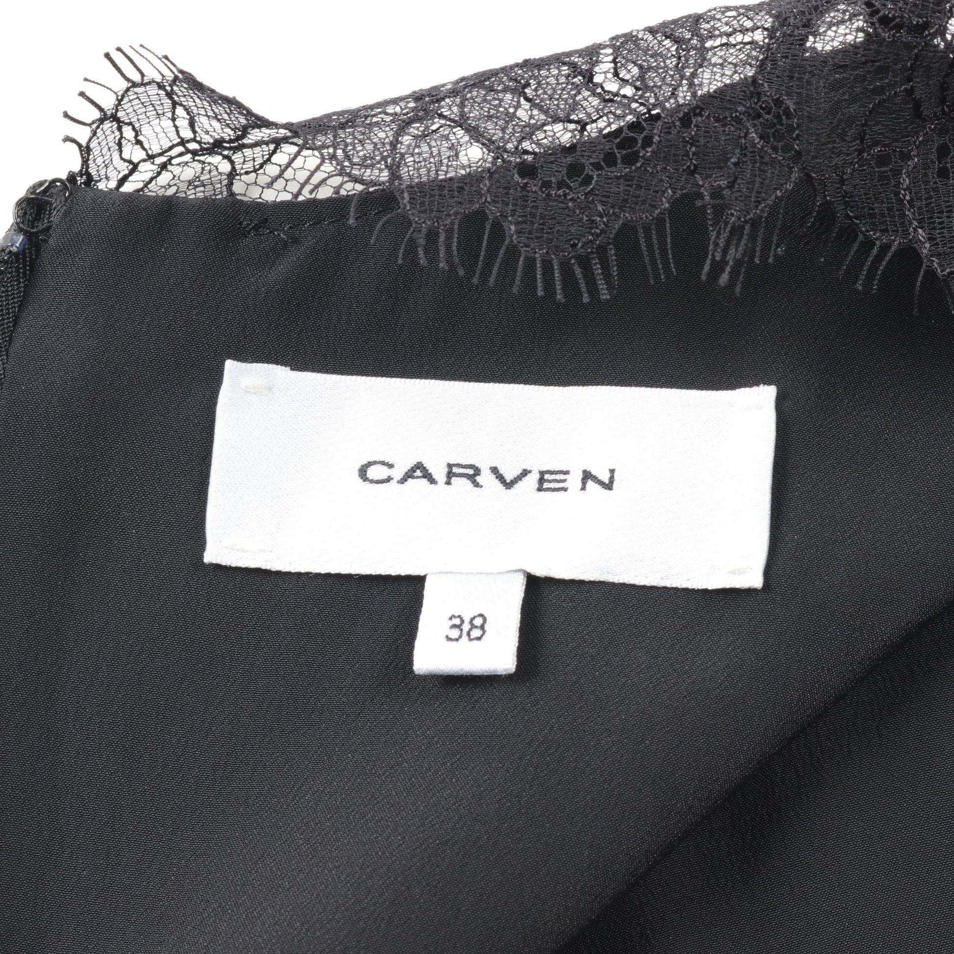 レース ワンピース レーヨン ブラック カルヴェン ワンピース CARVEN