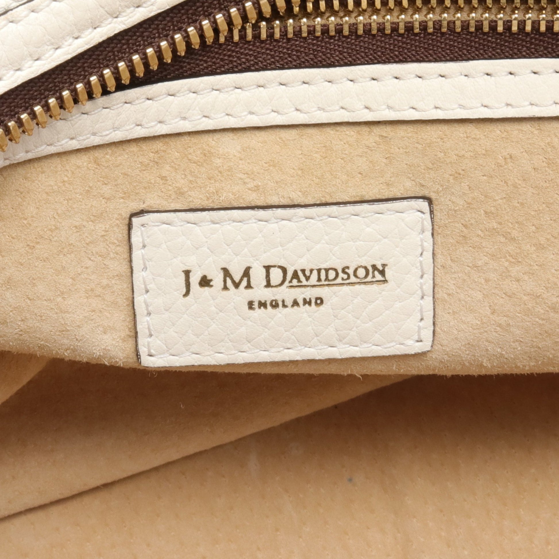 ハンドバッグ レザー オフホワイト ジェイアンドエムデヴィッドソン バッグ J&M DAVIDSON