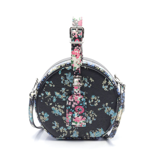 プティット ボワット シャポー ハンドバッグ フローラルプリント レザー ブラック マルチカラー 2WAY ルイヴィトン バッグ LOUIS VUITTON