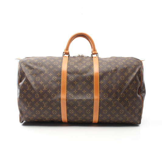 キーポル60 モノグラム ボストンバッグ PVC レザー ブラウン ルイヴィトン バッグ LOUIS VUITTON