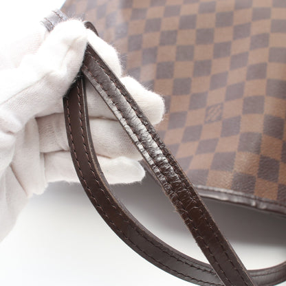 ネヴァーフルMM ダミエエベヌ ショルダーバッグ トートバッグ PVC レザー ブラウン ルイヴィトン バッグ LOUIS VUITTON