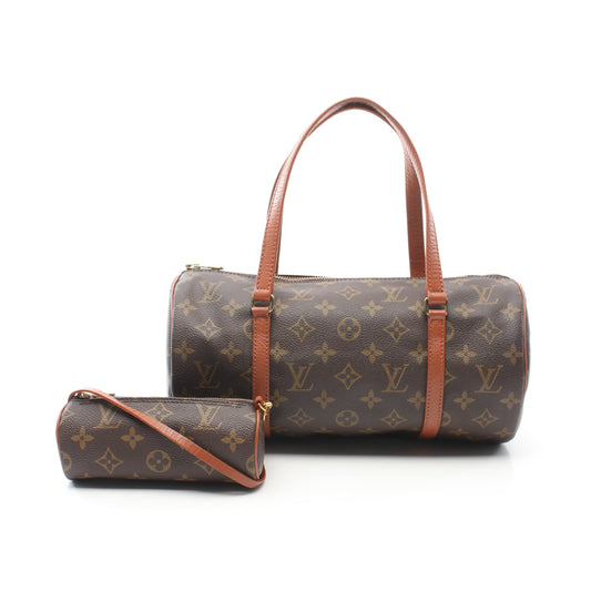 パピヨン30 モノグラム 旧型 ハンドバッグ PVC レザー ブラウン ルイヴィトン バッグ LOUIS VUITTON