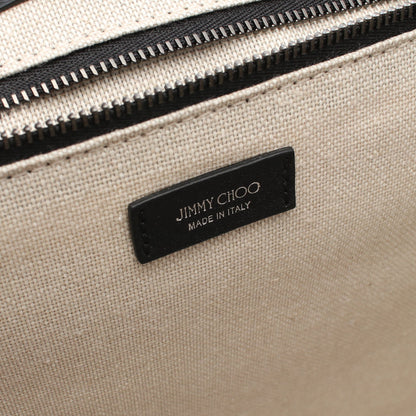 VARENNE TOTE BAG BQI ショルダーバッグ トートバッグ エナメルレザー ブラック 2WAY ジミーチュウ バッグ JIMMY CHOO