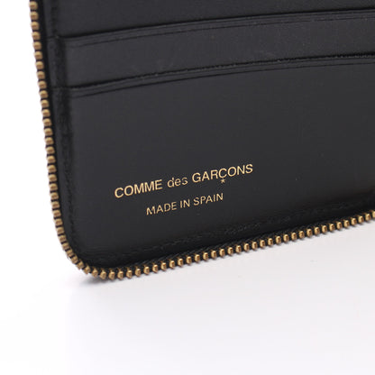 CLASSIC PLAIN ラウンドファスナー財布 レザー ブラック コムデギャルソン 財布・小物 Comme des Garcons