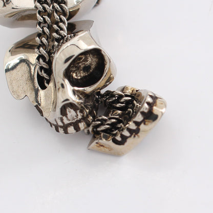 DIVIDED SKULL PENDANT ネックレス シルバー アレキサンダーマックイーン アクセサリー ALEXANDER MCQUEEN