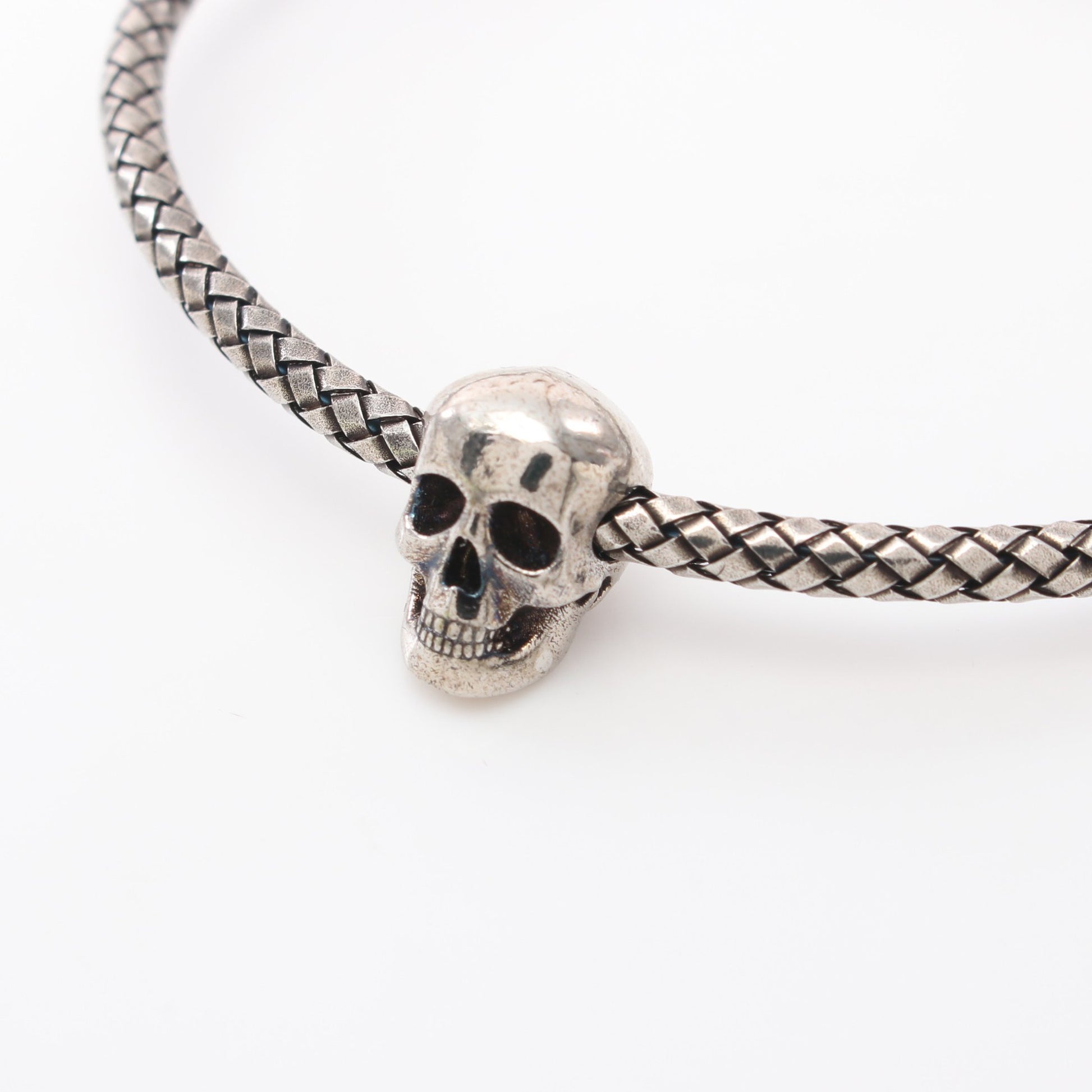 METAL CORD SKULL BRACELET ブレスレット シルバー アレキサンダーマックイーン アクセサリー ALEXANDER MCQUEEN