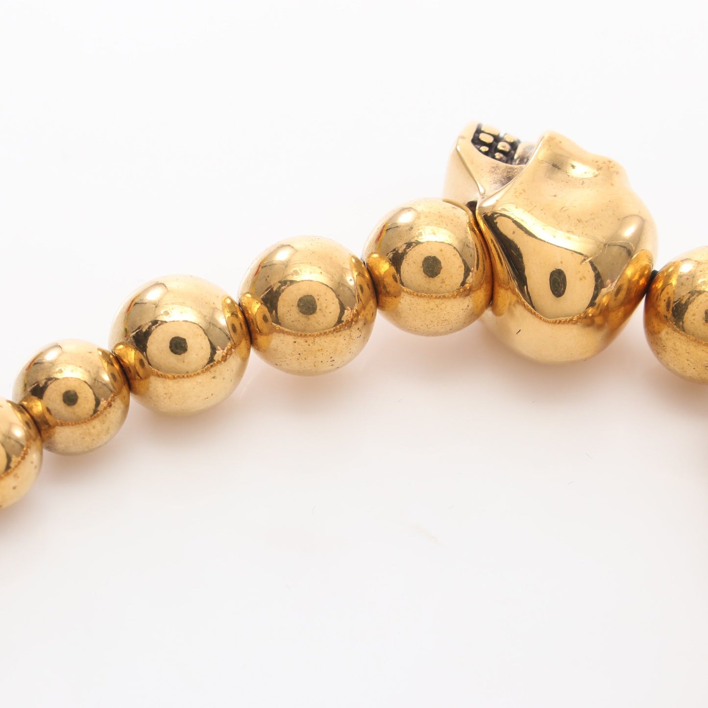 SKULL BALL BRACELET ブレスレット ゴールド アレキサンダーマックイーン アクセサリー ALEXANDER MCQUEEN