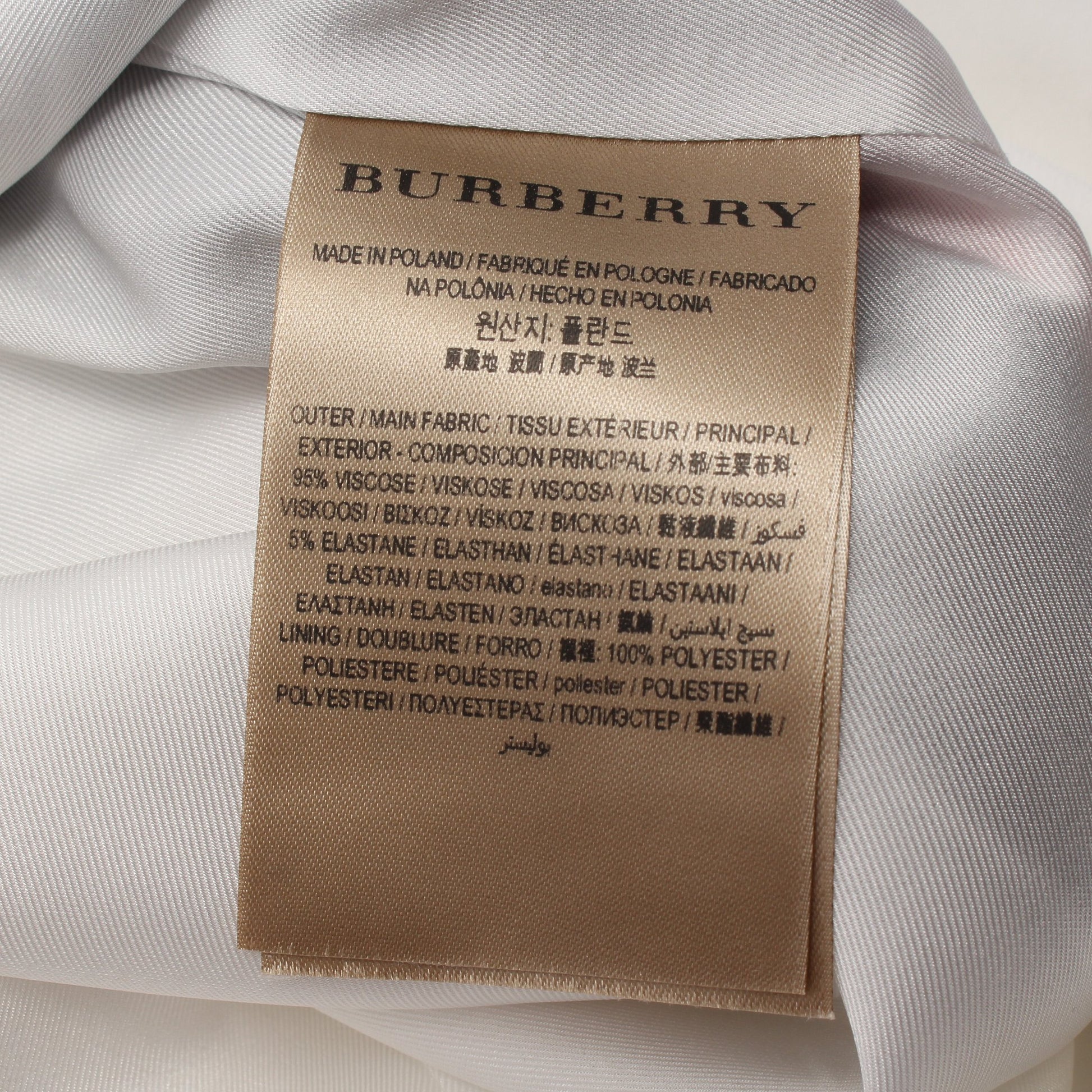 ワンピース ノースリーブ ビスコース ホワイト ブラック レッド バーバリー ワンピース BURBERRY