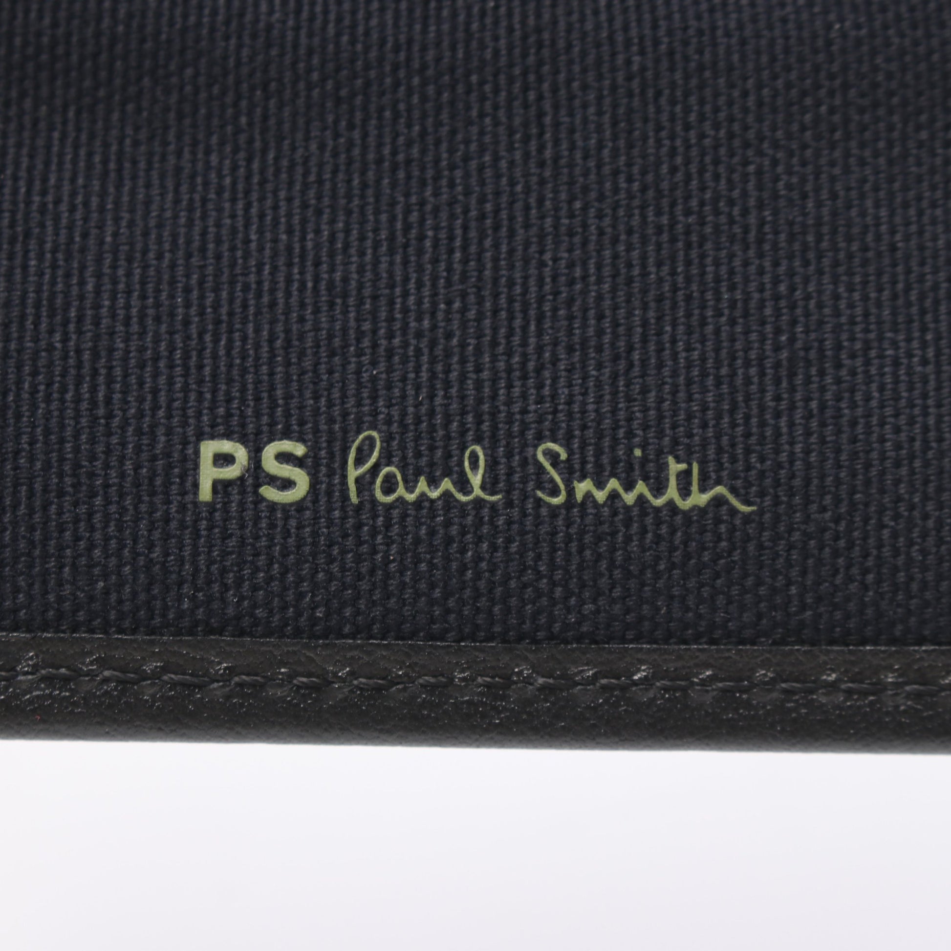 WALLET CC ZEBRA カードケース キャンバス レザー ネイビー ピーエスバイポールスミス 財布・小物 PS by Paul Smith