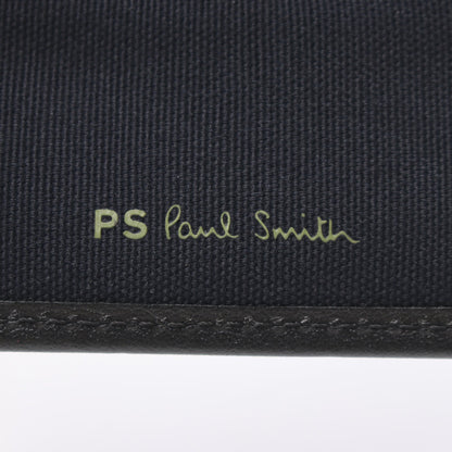 WALLET CC ZEBRA カードケース キャンバス レザー ネイビー ピーエスバイポールスミス 財布・小物 PS by Paul Smith