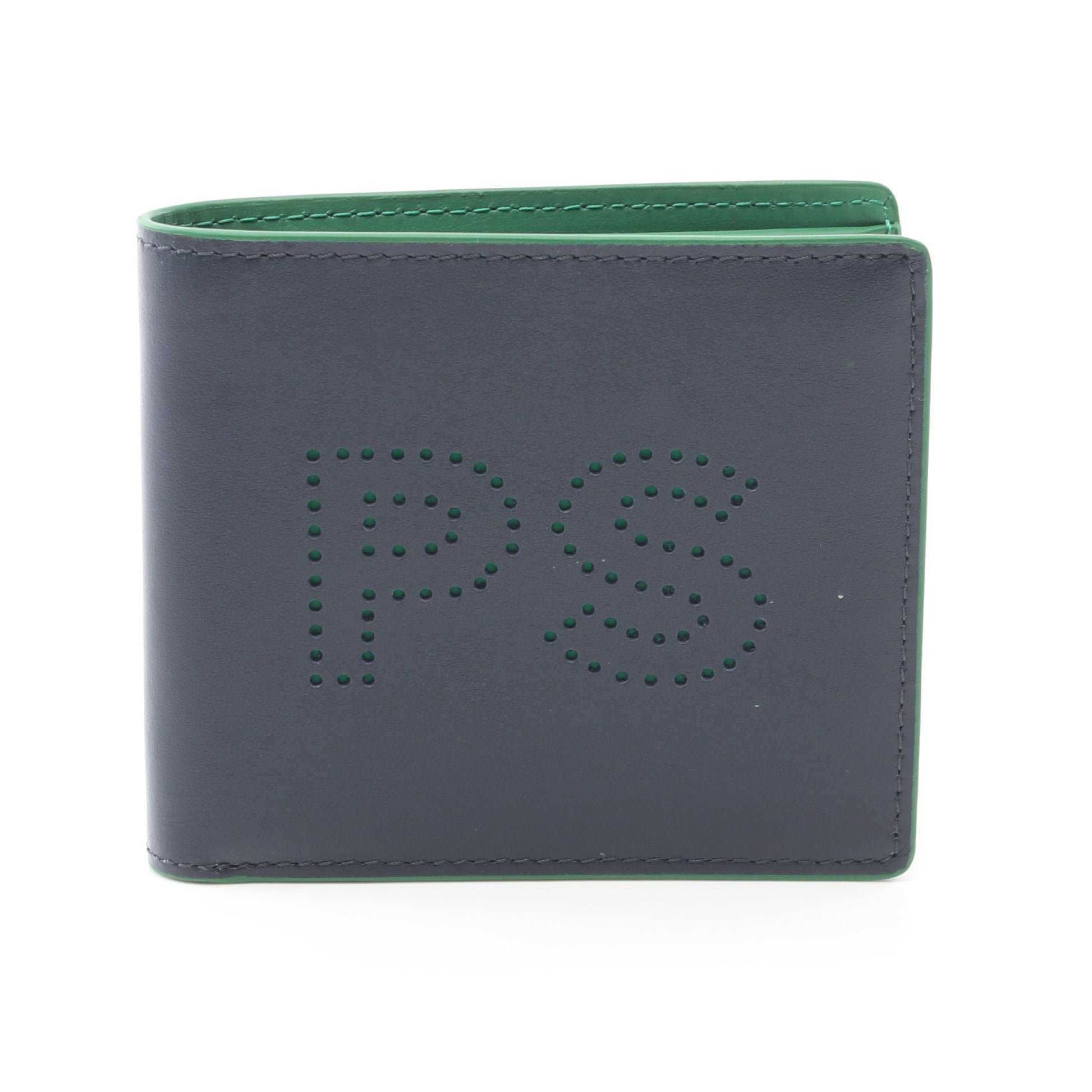 WALLET BFOLD AND COIN 二つ折り財布 レザー ネイビー ピーエスバイポールスミス 財布・小物 PS by Paul Smith