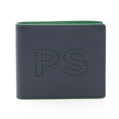 WALLET BFOLD AND COIN 二つ折り財布 レザー ネイビー ピーエスバイポールスミス 財布・小物 PS by Paul Smith