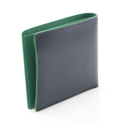 WALLET BFOLD AND COIN 二つ折り財布 レザー ネイビー ピーエスバイポールスミス 財布・小物 PS by Paul Smith