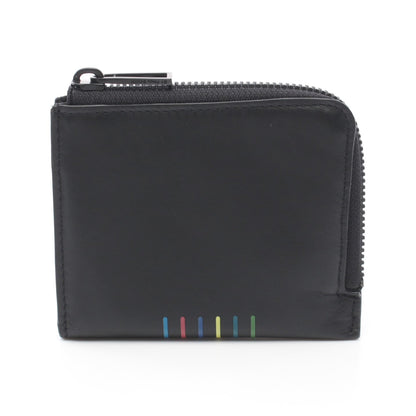 WALLET ZIP STRIPE ラウンドファスナー財布 レザー ブラック ピーエスバイポールスミス 財布・小物 PS by Paul Smith