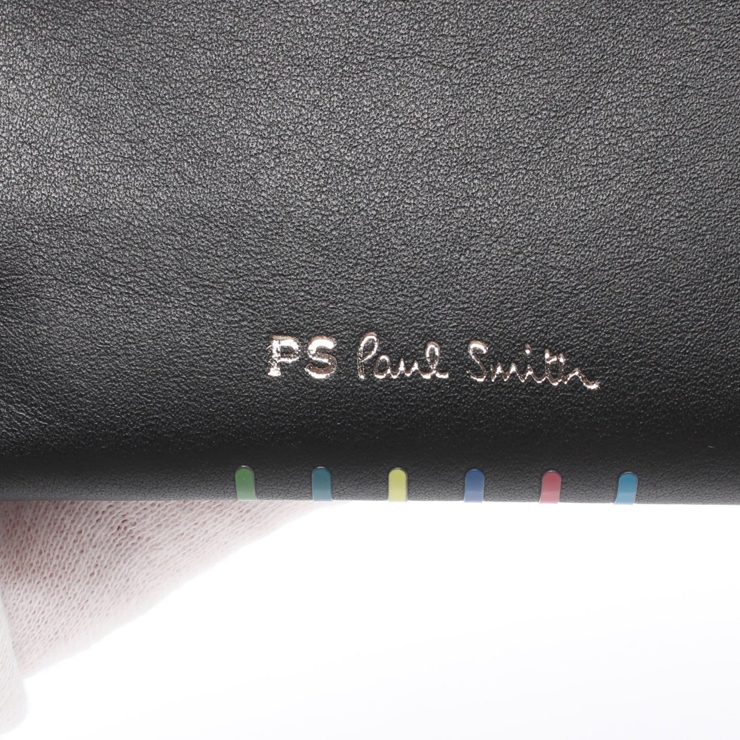 WALLET ZIP STRIPE ラウンドファスナー財布 レザー ブラック ピーエスバイポールスミス 財布・小物 PS by Paul Smith