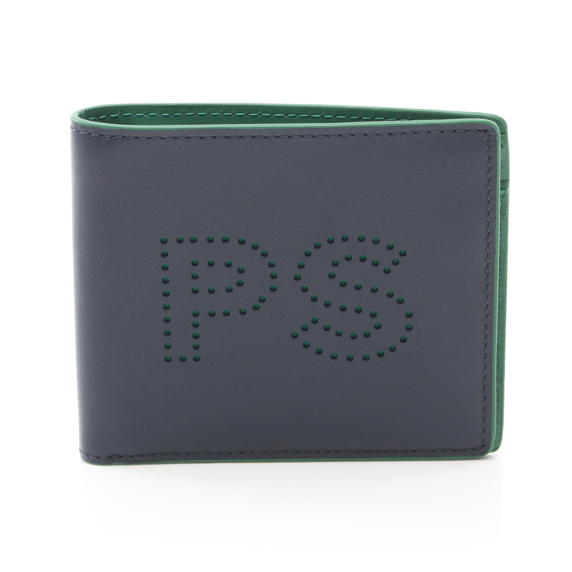 WALLET BFOLD AND COIN 二つ折り財布 レザー ネイビー ピーエスバイポールスミス 財布・小物 PS by Paul Smith