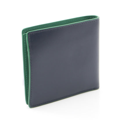 WALLET BFOLD AND COIN 二つ折り財布 レザー ネイビー ピーエスバイポールスミス 財布・小物 PS by Paul Smith