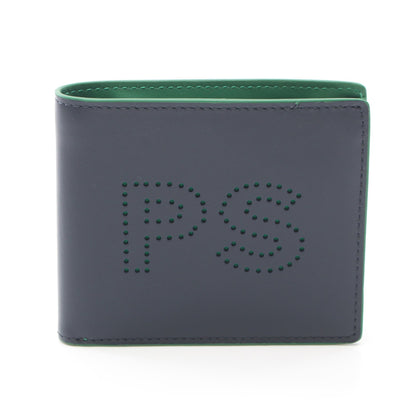 WALLET BFOLD AND COIN 二つ折り財布 レザー ネイビー ピーエスバイポールスミス 財布・小物 PS by Paul Smith